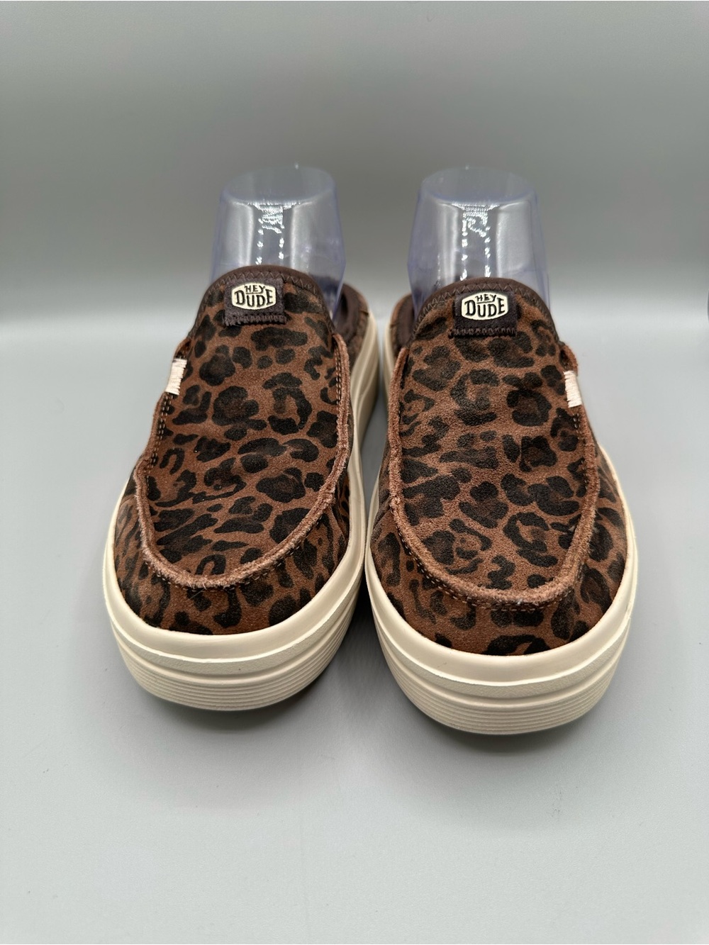 Hey Dude Austin Lift Classic Platform Leopard Slip On Women 8 Brown - Picture 5 of 11